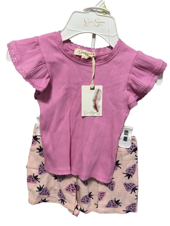 Jessica Simpson Other - Jessica Simpson Toddler Pink Flutter Sleeve Top - Pink